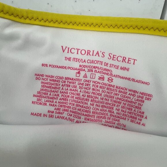 NWT VS Swim Hottie Set 32D M Push Up Bikini Black Stripe Neon Colorblock Itsy - Picture 8 of 14